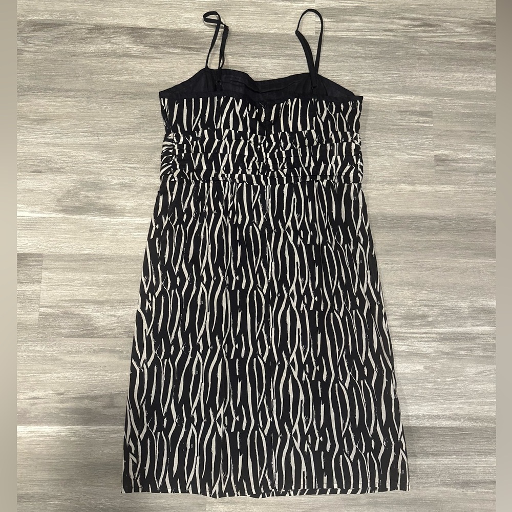 Ann Taylor LOFT Dress Sz 8 Navy White Striped Spaghetti Strap 100% Cotton Travel - Picture 5 of 8